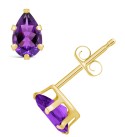 Серьги Gemstone Stud из 10-каратного желтого золота