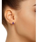 Серьги Gemstone Stud из 10-каратного желтого золота