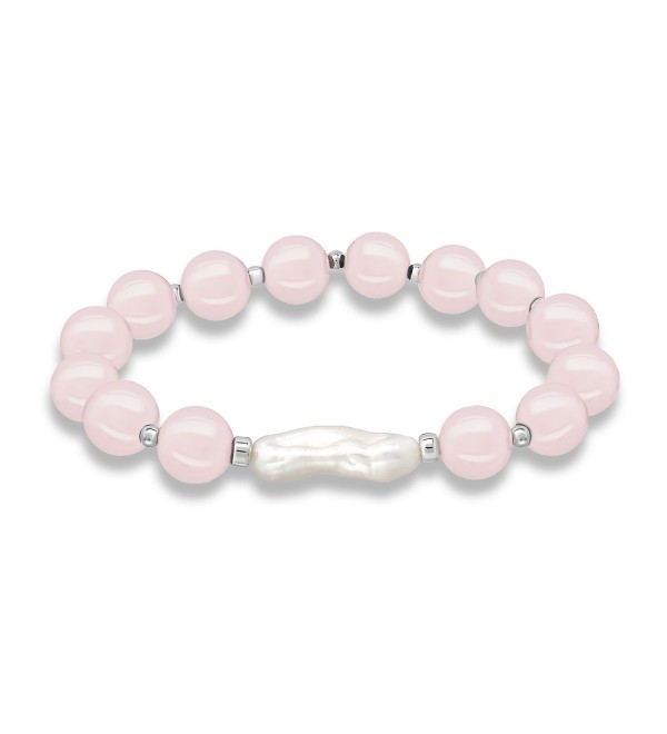 Bead Biwa Pearl Stretch Bracelet