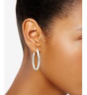 Medium Twisted Tube Hoop Earrings, 1.57